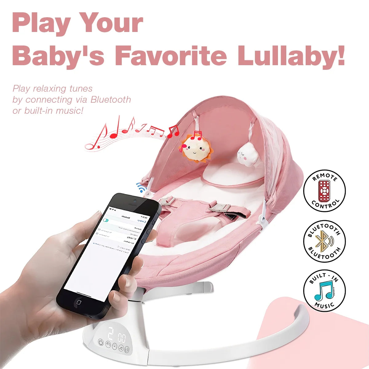 Pink Baby Swing H8863
