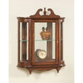 Wall Curio Cabinet in Cherry P8258