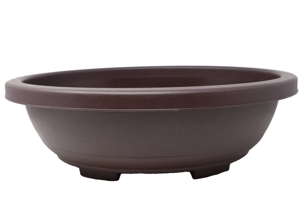 Oval Deep Brown Plastic Bonsai Training Pot V7541