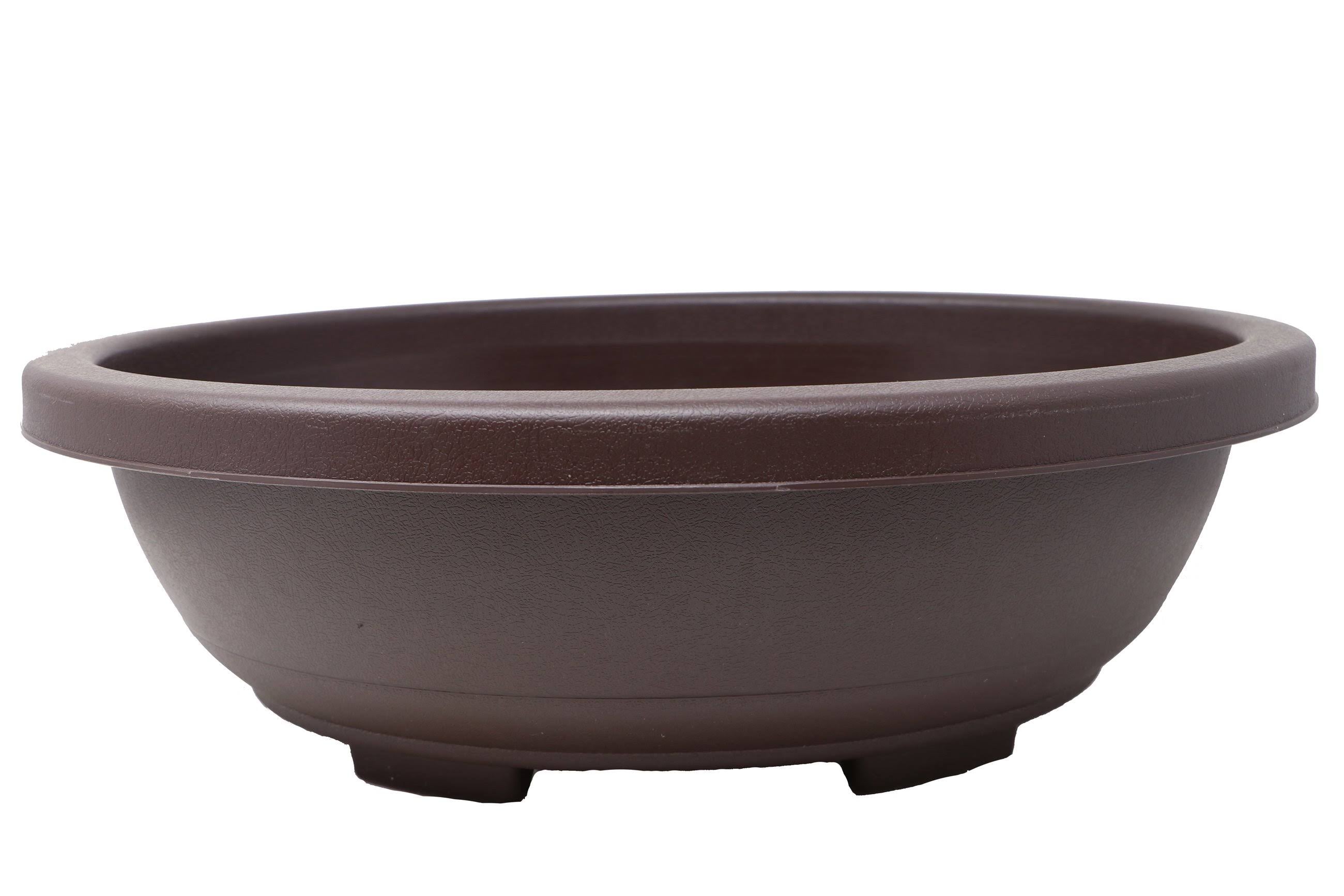 Oval Deep Brown Plastic Bonsai Training Pot V7541