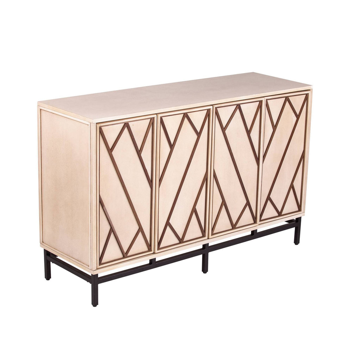 Antique Cream/Black Art Deco Buffet L440810