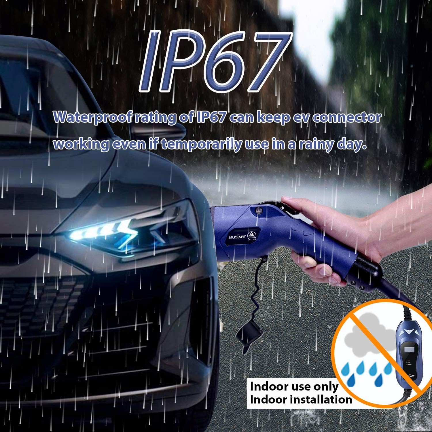 Portable EV Charger with 25ft Cable Z9786