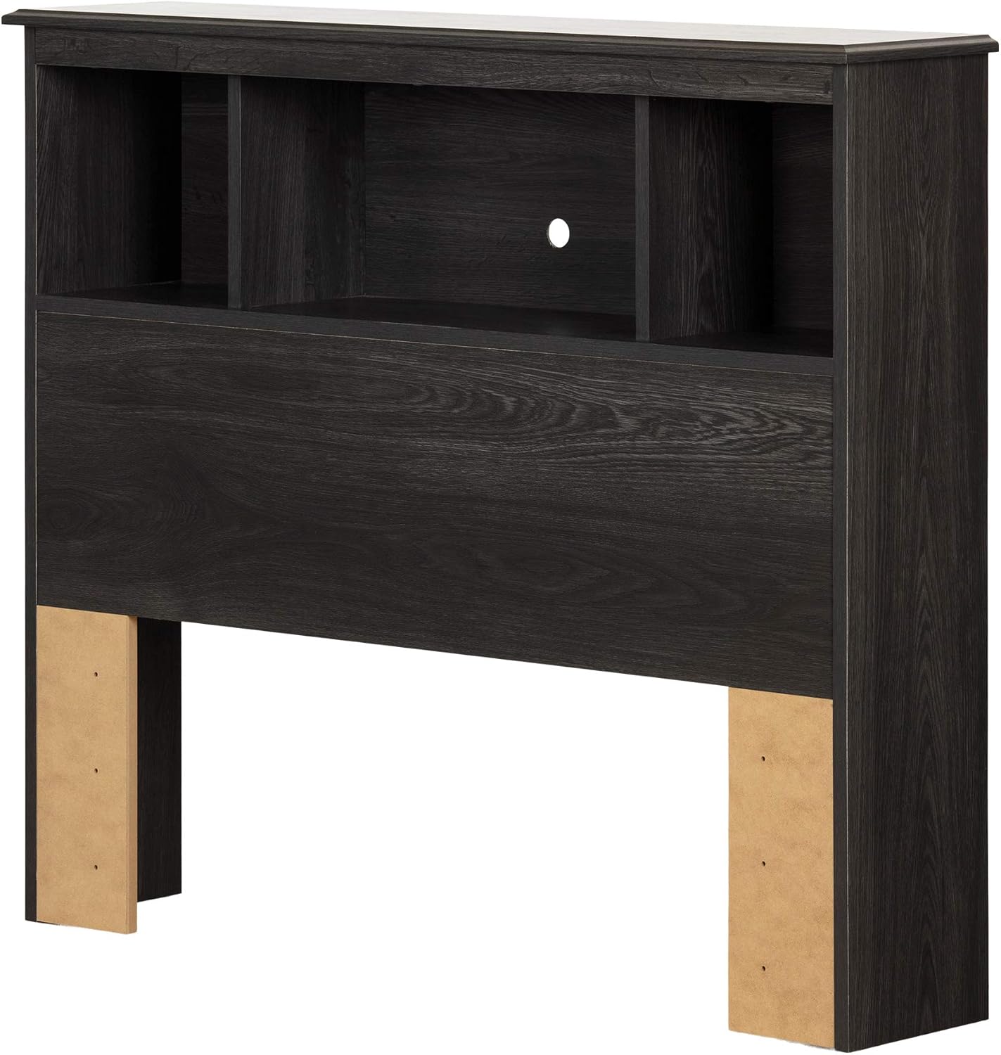 Gray Oak Twin Bookcase Headboard T36837