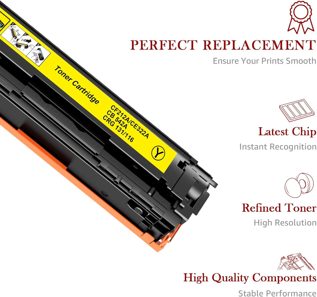 Compatible Toner Cartridges 4-Pack Black Cyan Magenta Yellow P3168