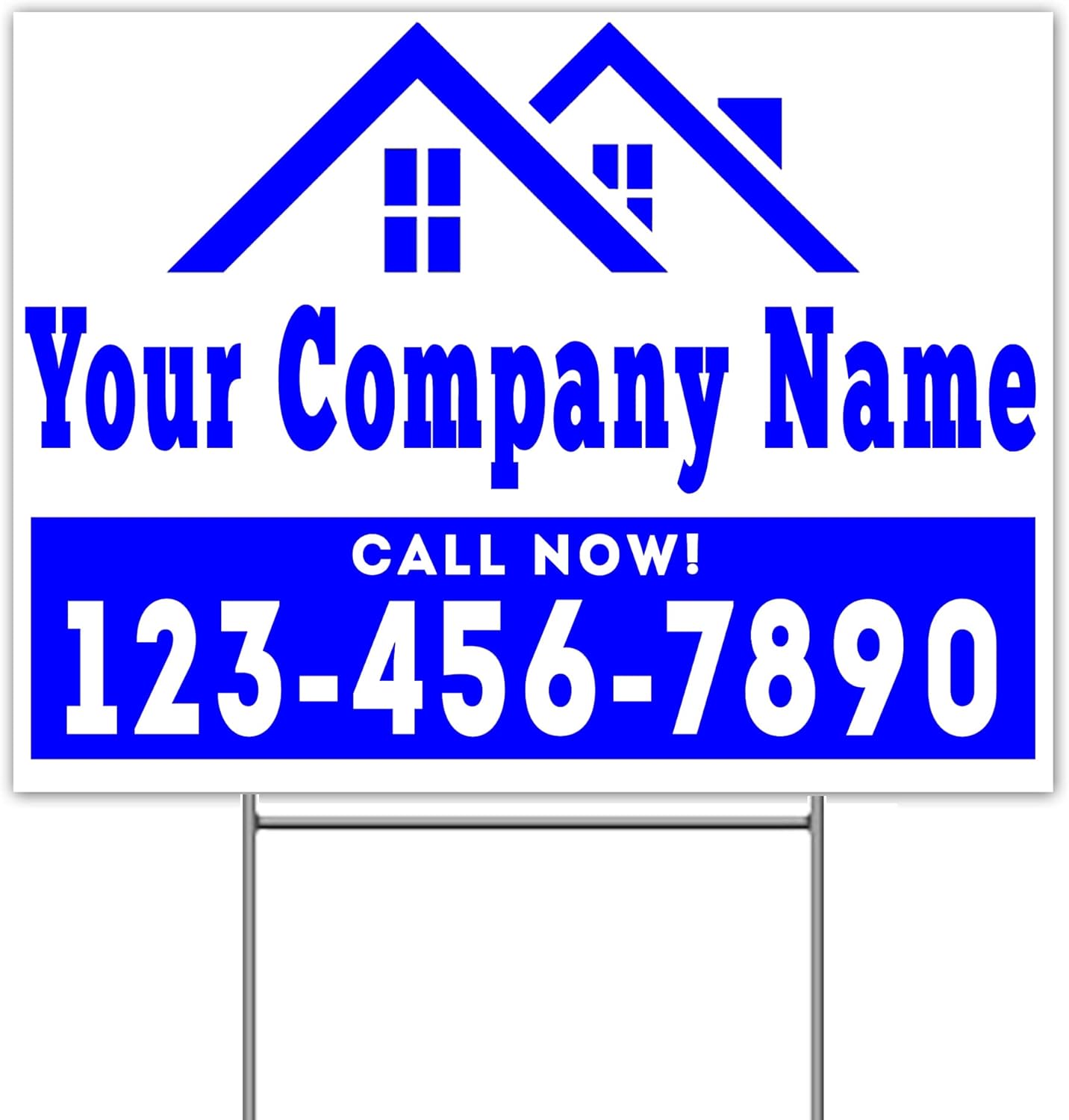 24x18 Double-Sided Waterproof Plastic Bandit Signs Q290981