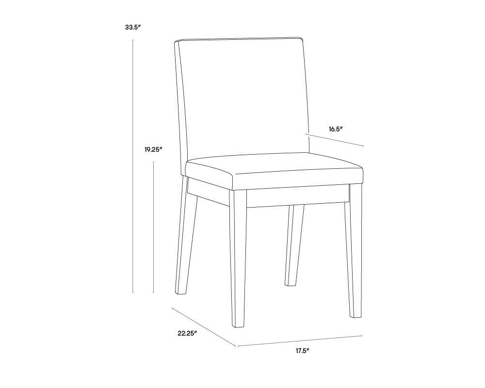 White Faux Leather Dining Chair W411