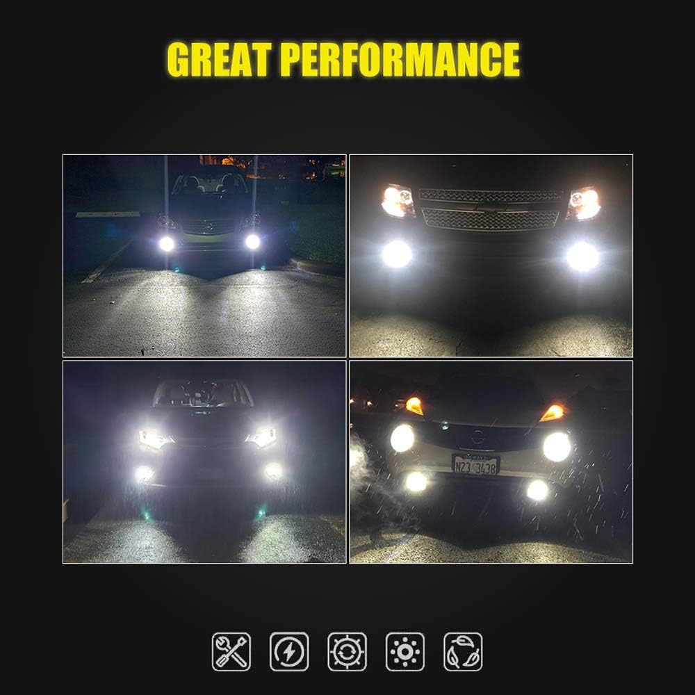 H7 LED Fog Light Bulbs 6000K Xenon White, Pack of 2 Y179327