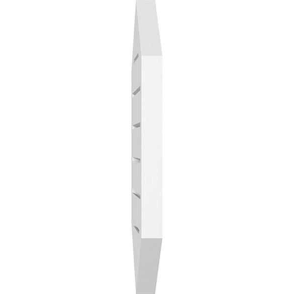 36x22W x 42x22H Vertical Peaked Surface Mount PVC Gable Vent M366