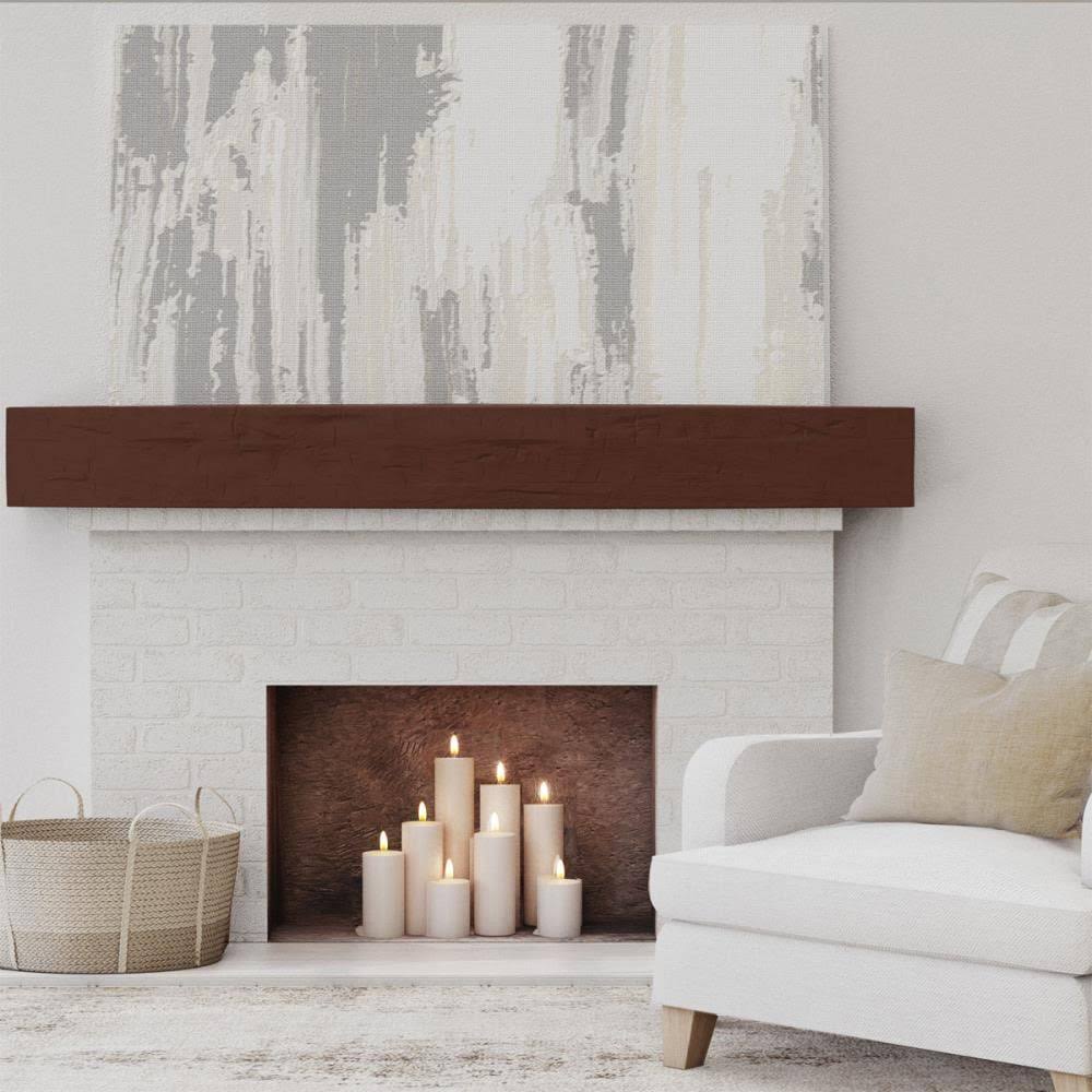 Natural Pecan Faux Wood Fireplace Mantel K4622