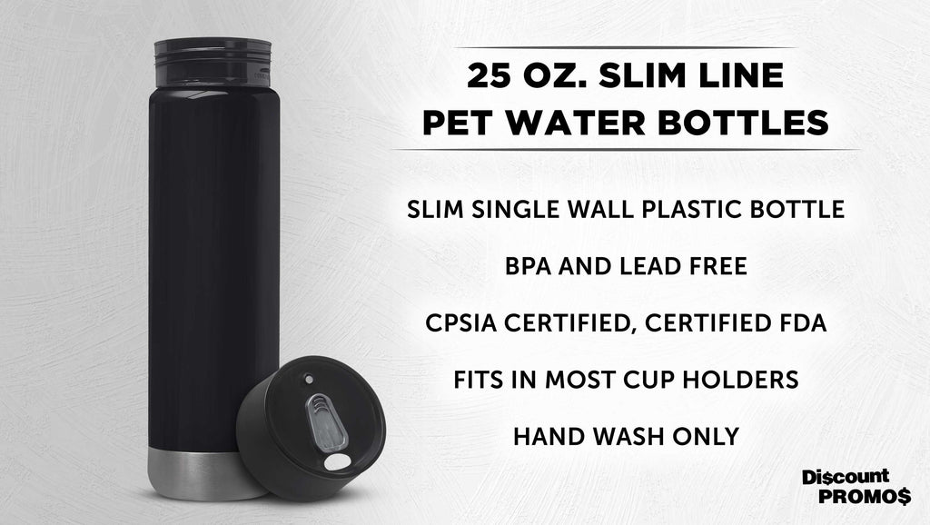 6 Pack 25 oz PET Plastic Water Bottles H71870