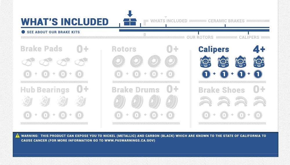 Premium Grade OE Caliper Assembly Set Kit Q627161