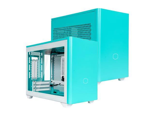 Caribbean Blue Mini-ITX Computer Case O95196