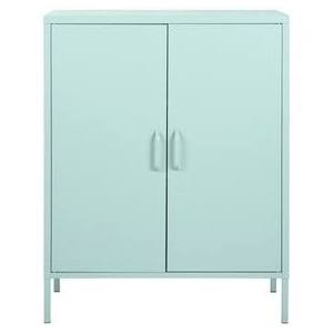 Black Metal 2-Door Storage Cabinet T3132