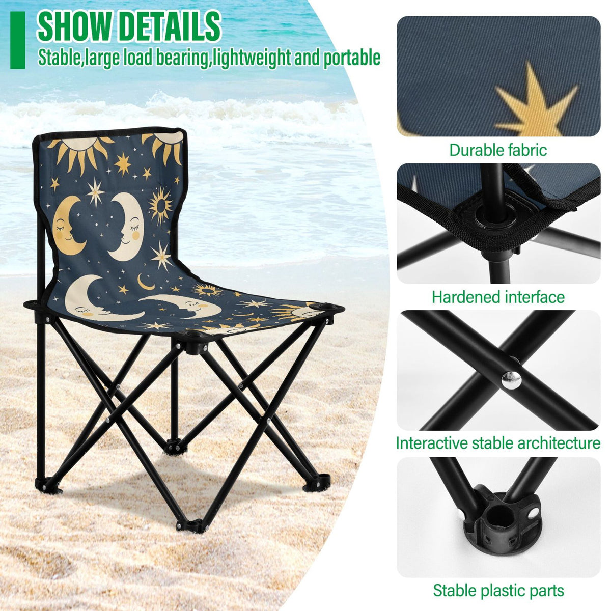 Portable Folding Camping Chair with Carry Bag Z164