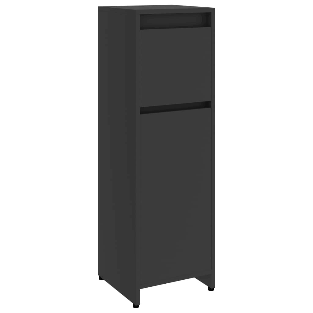 White and Sonoma Oak Bathroom Cabinet Chipboard Q11411