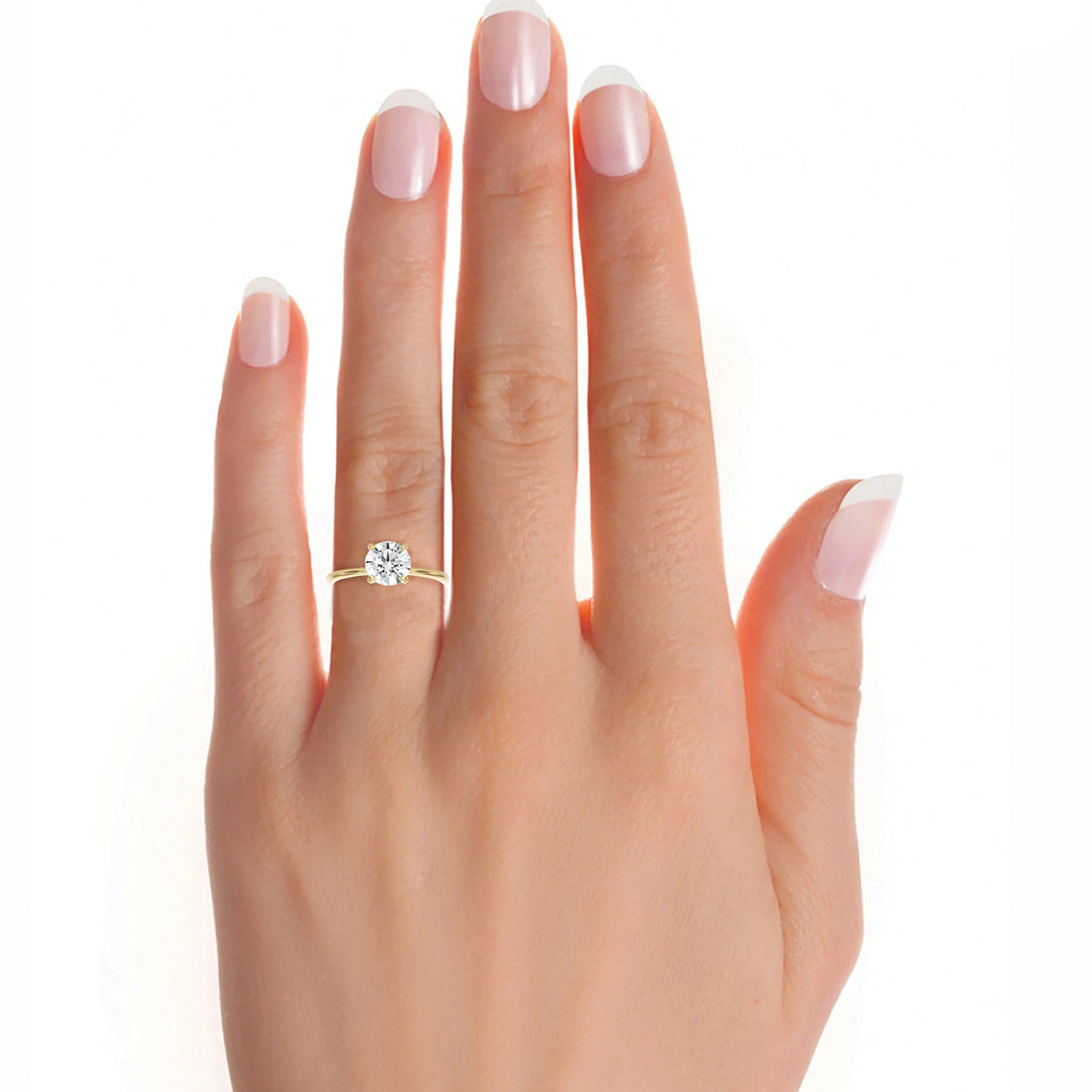 14k Yellow Gold Solitaire Engagement Ring V982964