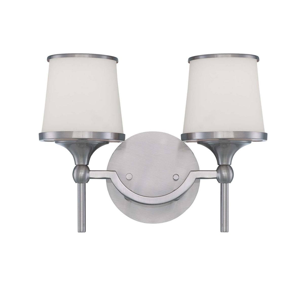 2 Light Bath Bar, Satin Nickel U377