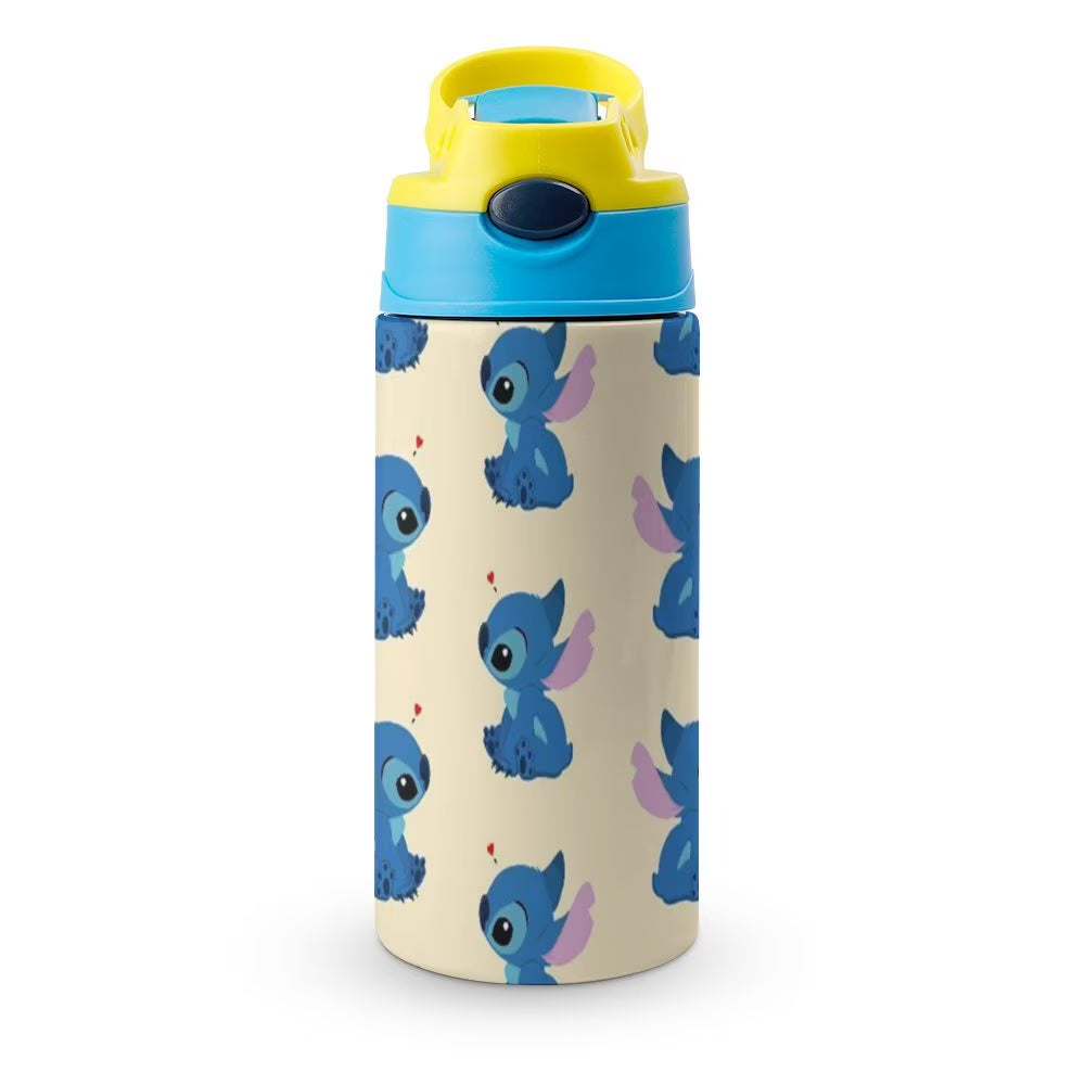 Animal Stitch Cartoon Children's Water Bottle Vacuum Insulated Stainless Steel Cup With Straw Toddler Thermoses T589874