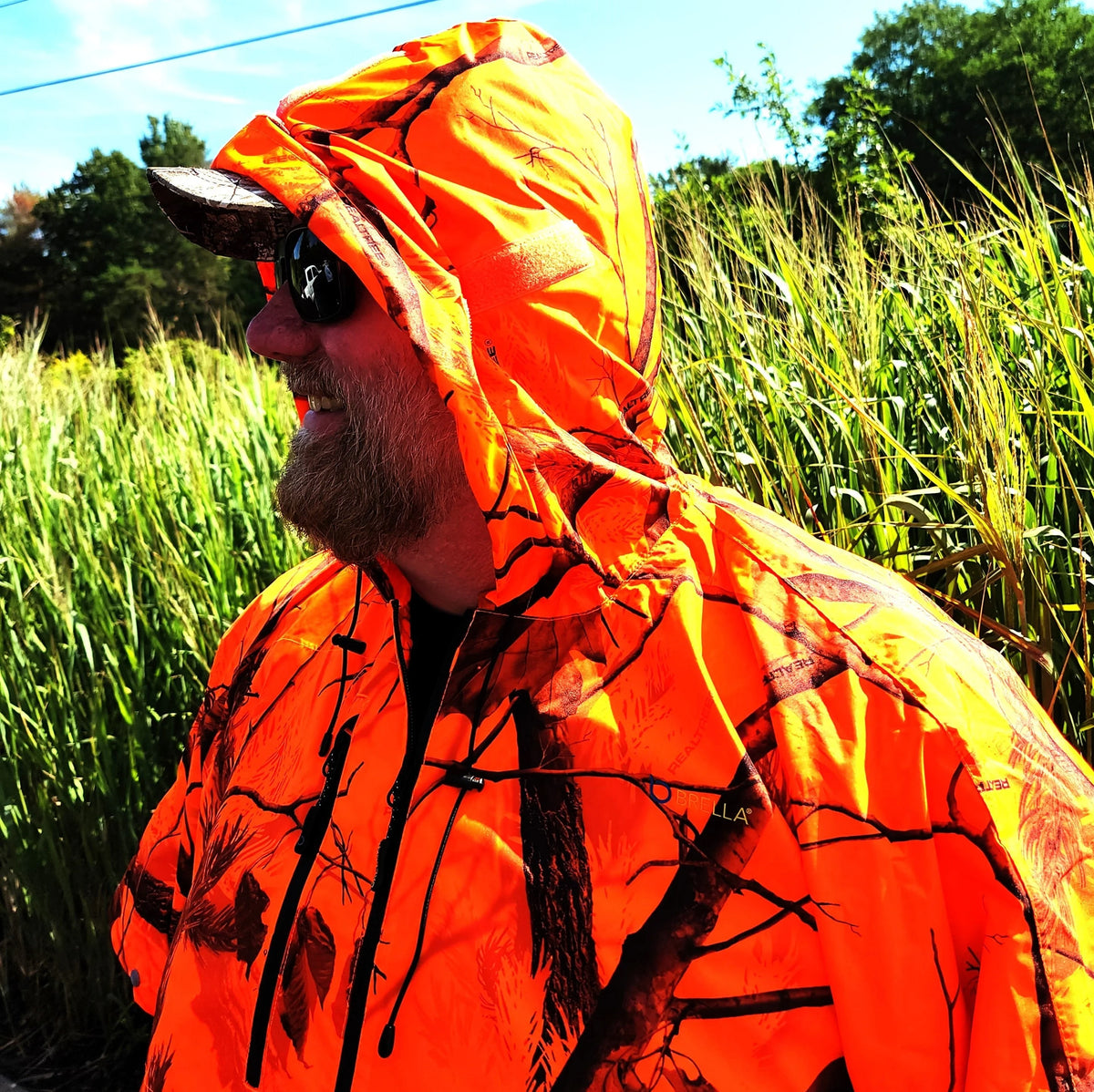 Realtree AP Blaze Camo Waterproof Half Rain Jacket Z63739