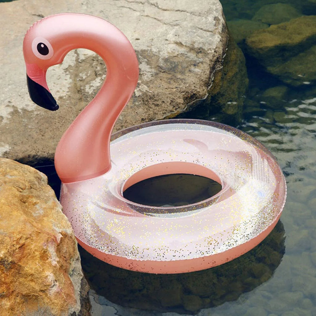 Lilac Inflatable Flamingo Pool Swimming Toy, 48 Inch T94956