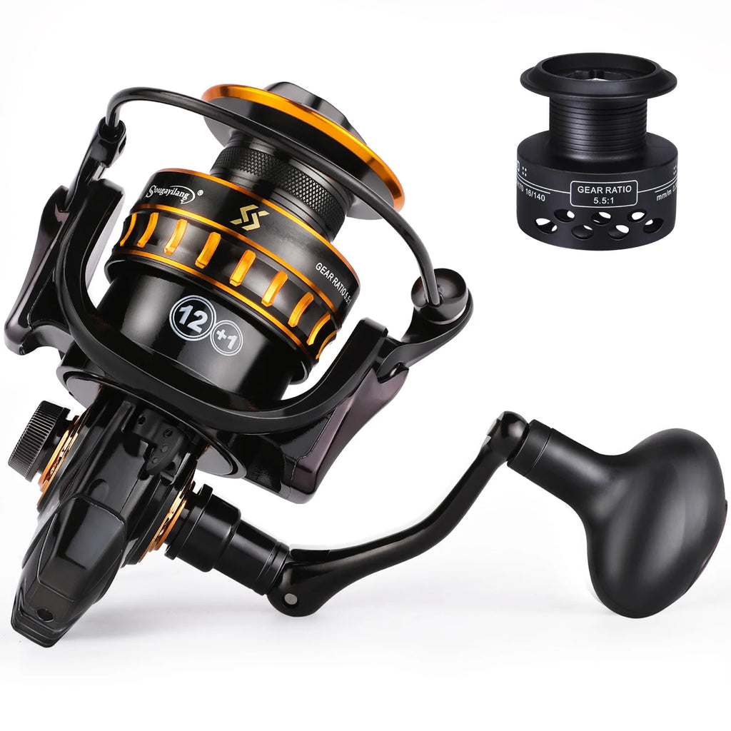 12+1BB Spinning Fishing Reel with Graphite Spool V181776