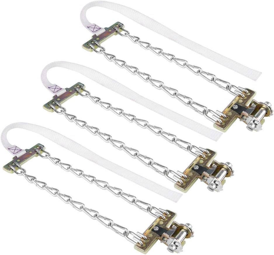 Tire Anti-skid Steel Snow Chain, Pack of 2, Medium E6281