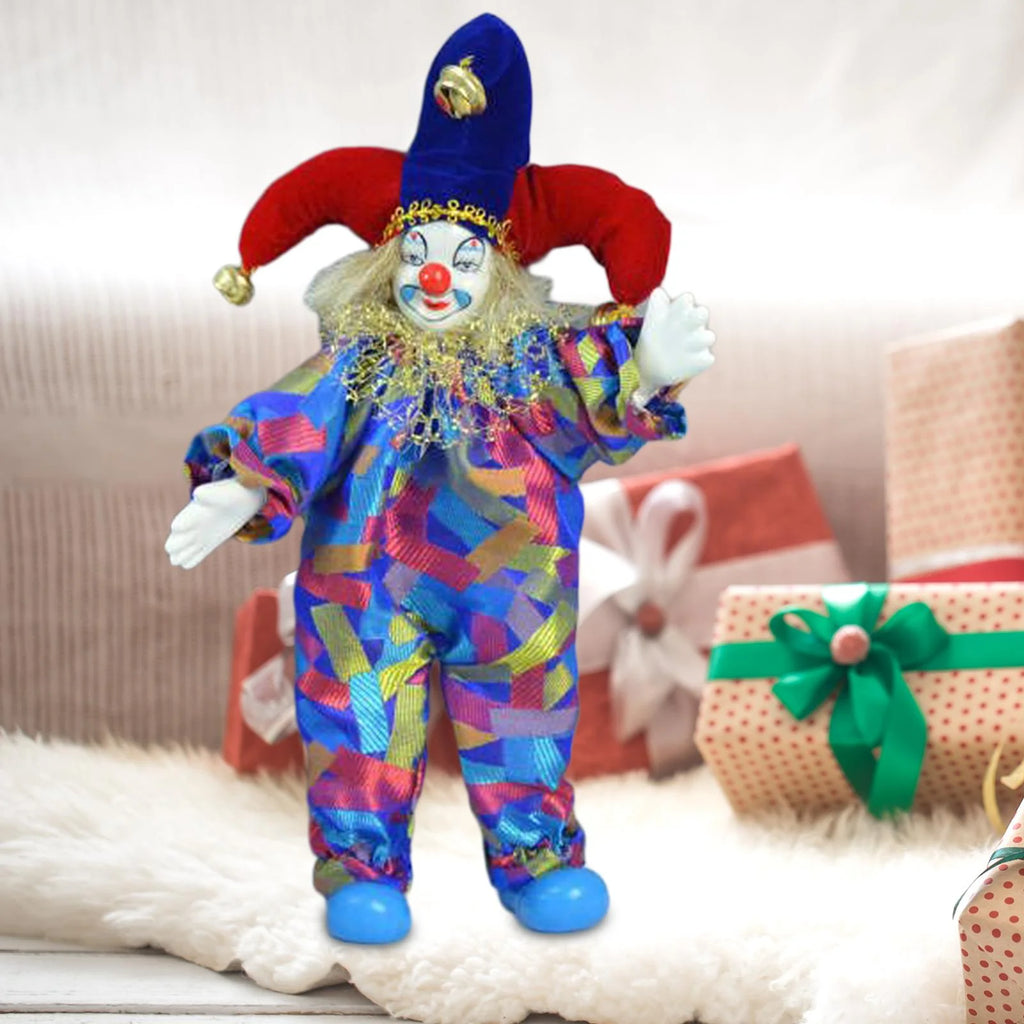 Porcelain Doll Standing Clown Doll Q60445