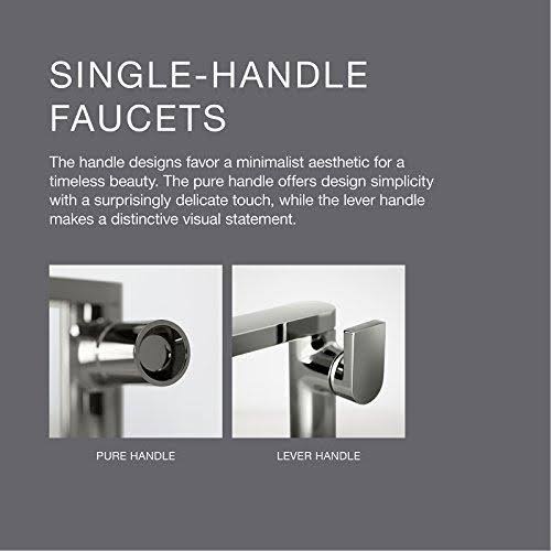 Polished Chrome Tall Single Bathroom Sink Faucet with Cylindrical Handle Z4306