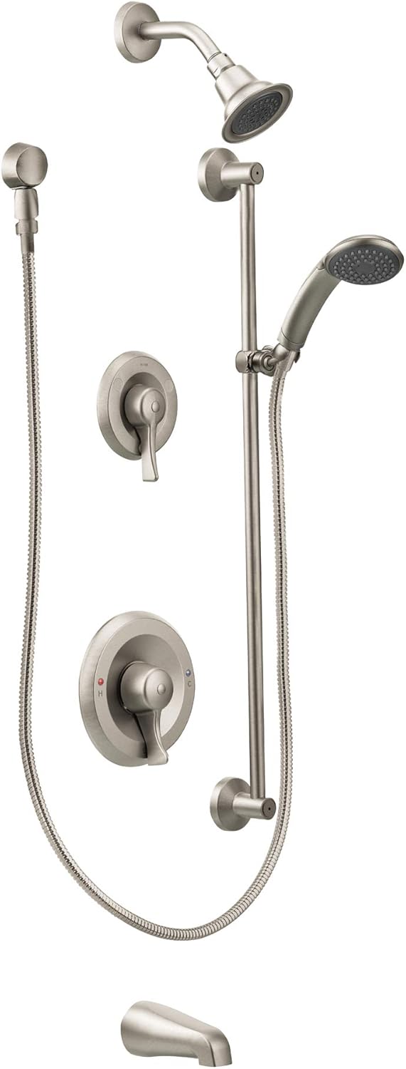 Brushed Nickel PosiTemp Trim Kit without Valve, 2.5-gpm P425