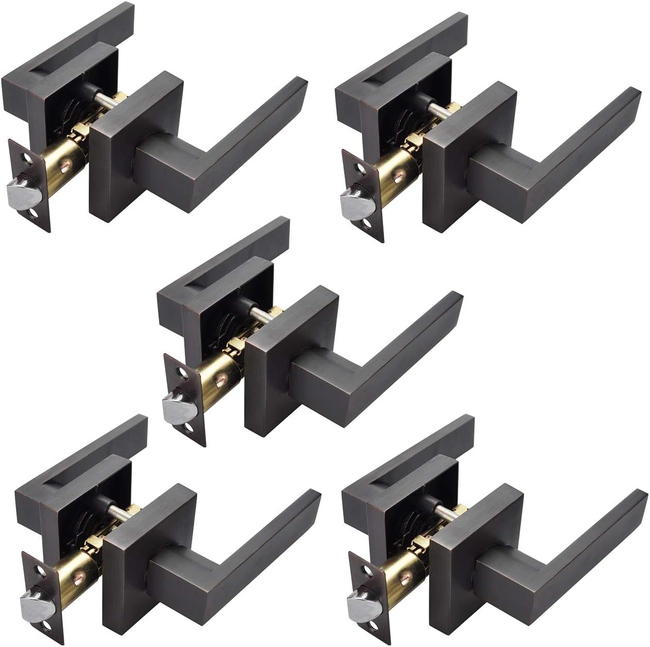 Heavy Duty Lever Handle Door Lock in Oil Rubbed Bronze P9046