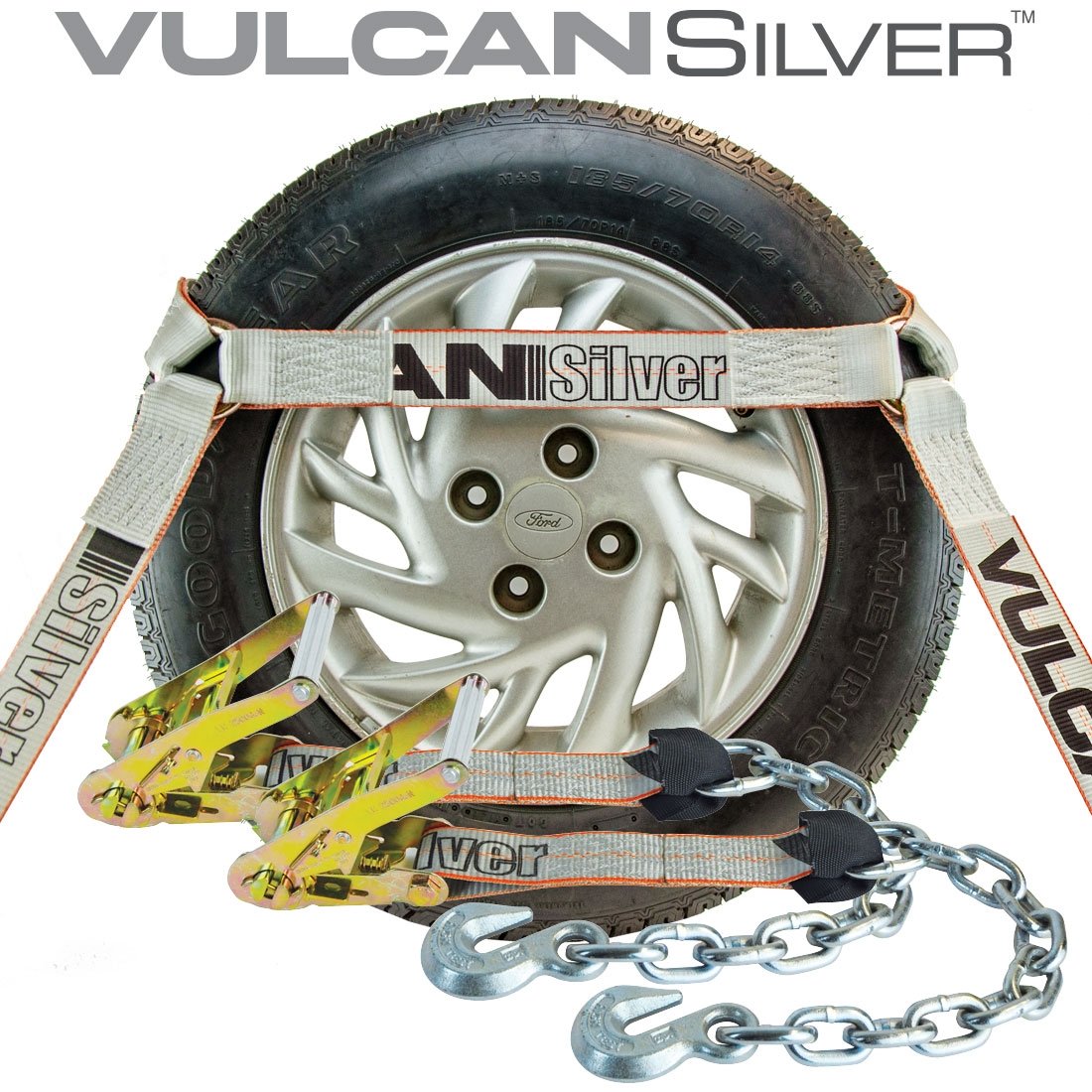 Car Tie Down Chain Anchors Side Rail 4 Pack 3300 Lbs SWL N7767