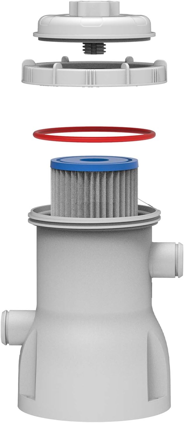 Above Ground Swimming Pool Filter Cartridge Pump with 32 mm Hoses Pack of 2 A90312