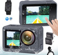 Grey Waterproof Action Camera with Stabilization Q6814