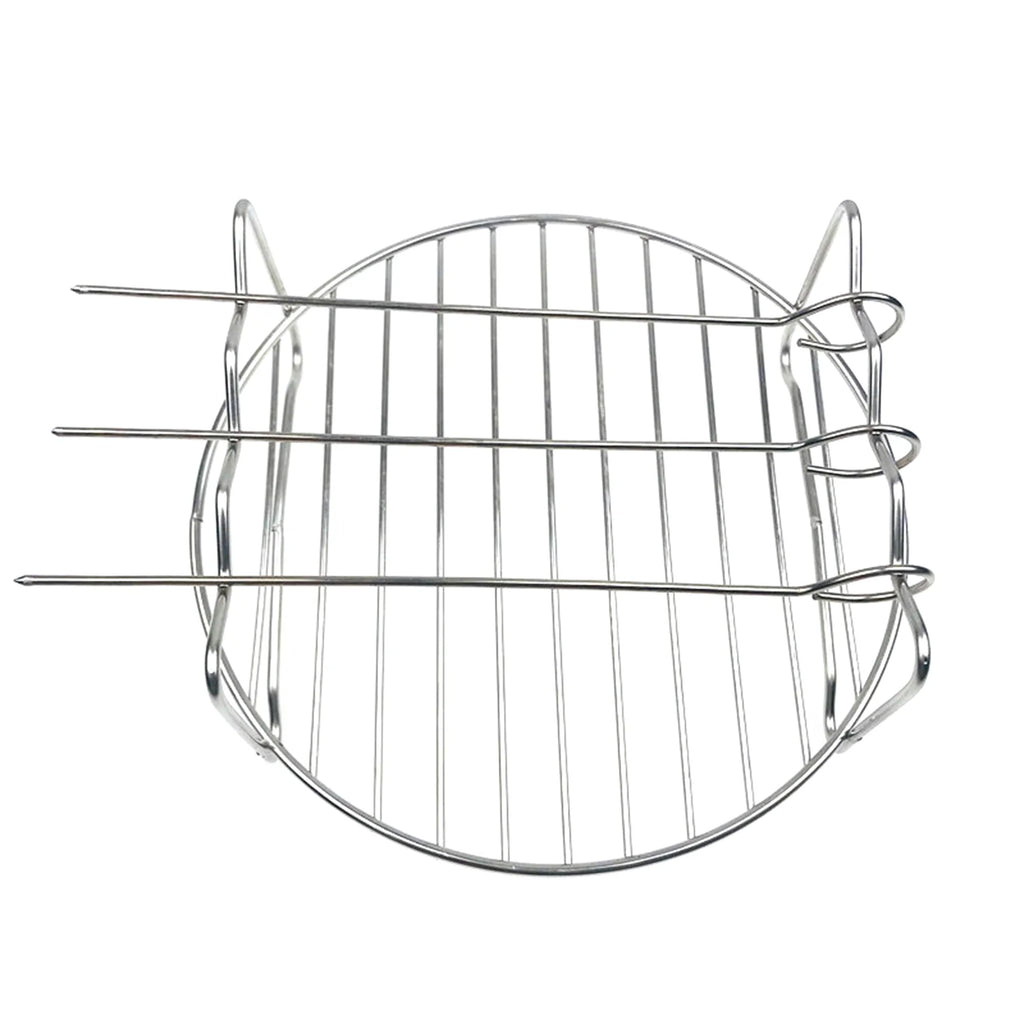 10Pcs Air Fryer Accessory Kit Baking Pan Rack Pizza Tray Metal Holder Cupcake Mould Set S196024