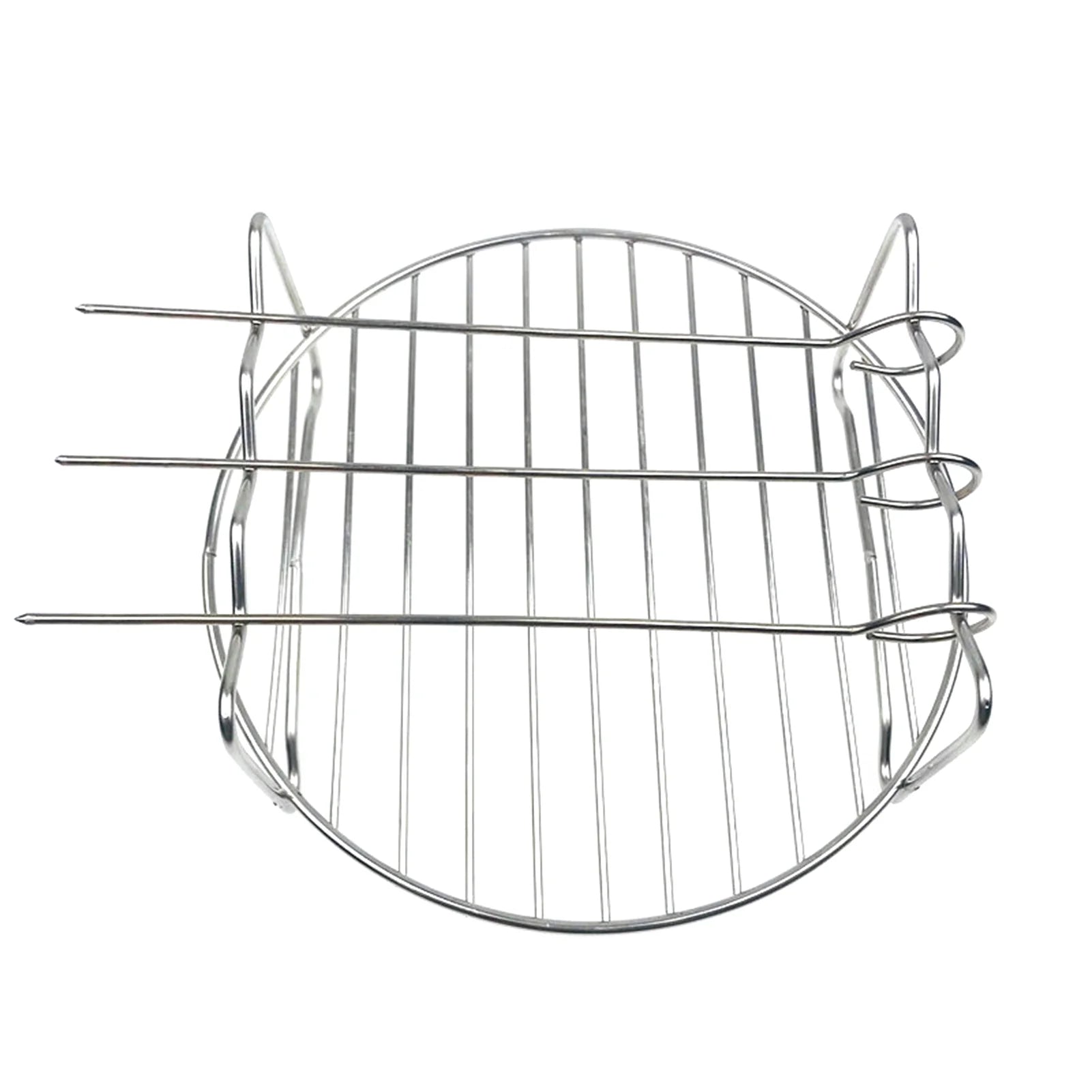10Pcs Air Fryer Accessory Kit Baking Pan Rack Pizza Tray Metal Holder Cupcake Mould Set S196024