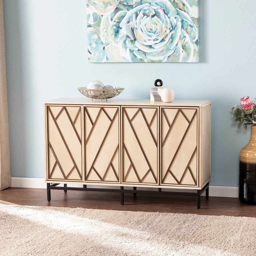 Antique Cream/Black Art Deco Buffet L440810