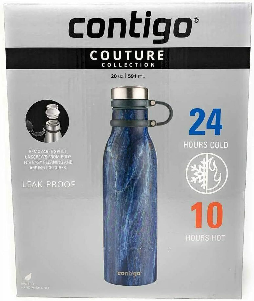 2 Pack Vacuum-Insulated Stainless Steel Water Bottles I277