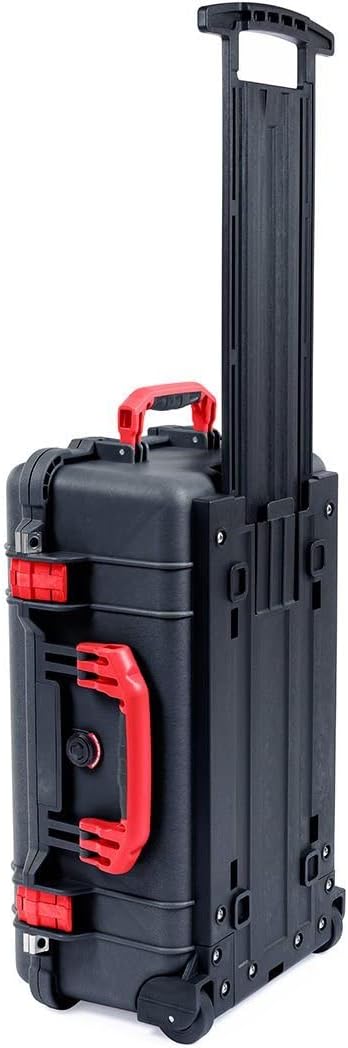 Black & Red Pelican 1510 Case with Grey Dividers & mesh lid Organizer J524586
