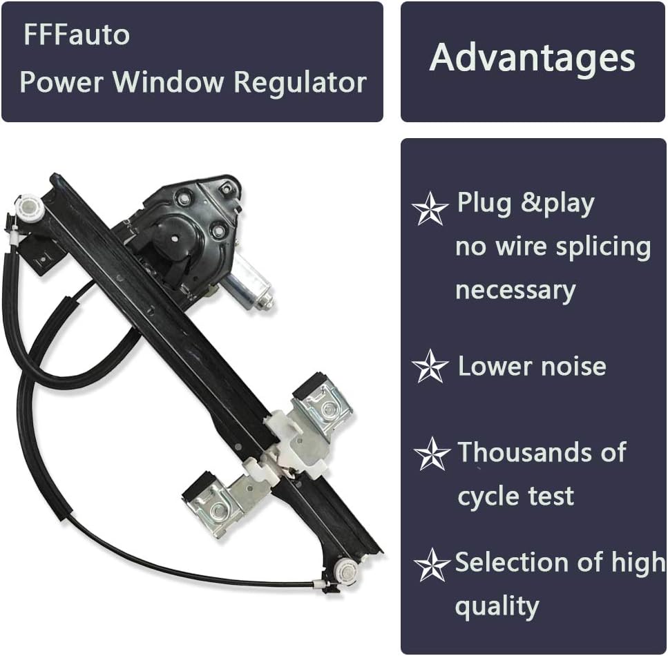 Rear Driver Side Power Window Regulator Motor, Pack of 2 O5675
