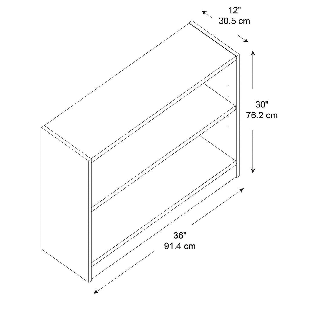 Royal Oak 2 Shelf Bookcase G548576