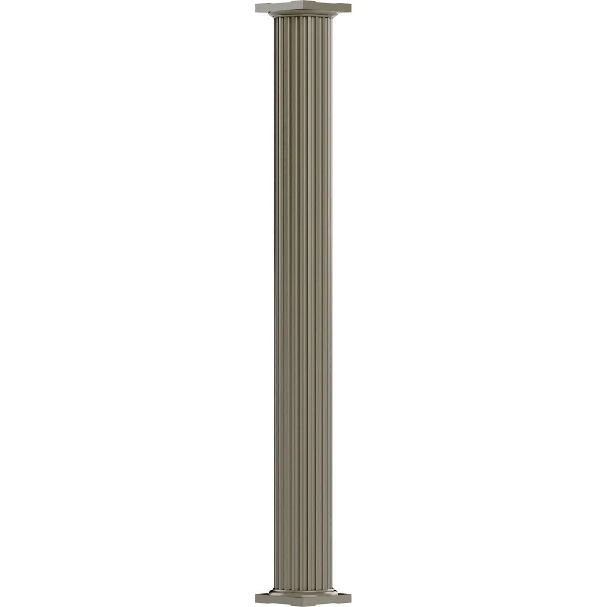 10x22 x 8 Non-Tapered Fluted Aluminum Column with Capital H255