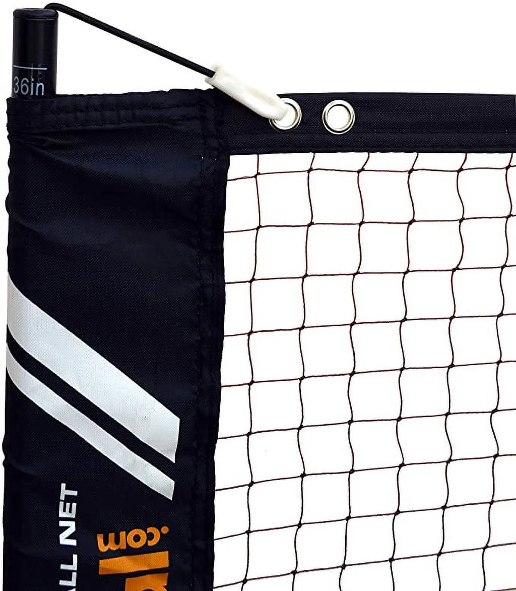 Complete Beginner Pickleball Set with Portable Net, 4 Paddles, 4 Pickleballs, Drawstring Bag, Line Chalk B4603