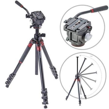 Carbon Fiber Tripod with Fluid Video Head B3044