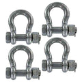 Stainless Steel Bolt Type Anchor Shackle - 4 Pack J96646