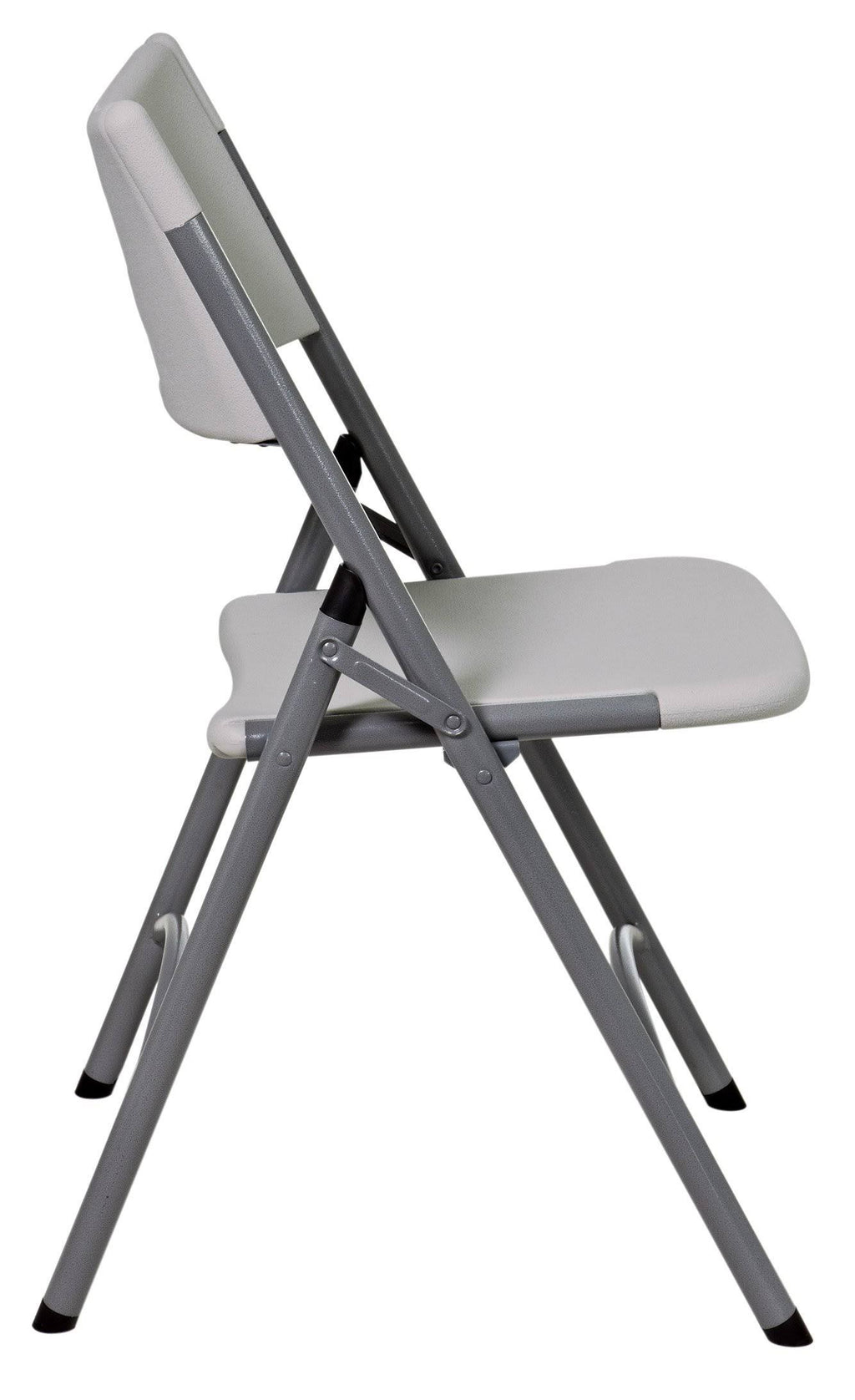 White/Grey Plastic Resin Chair 4 Pack X115