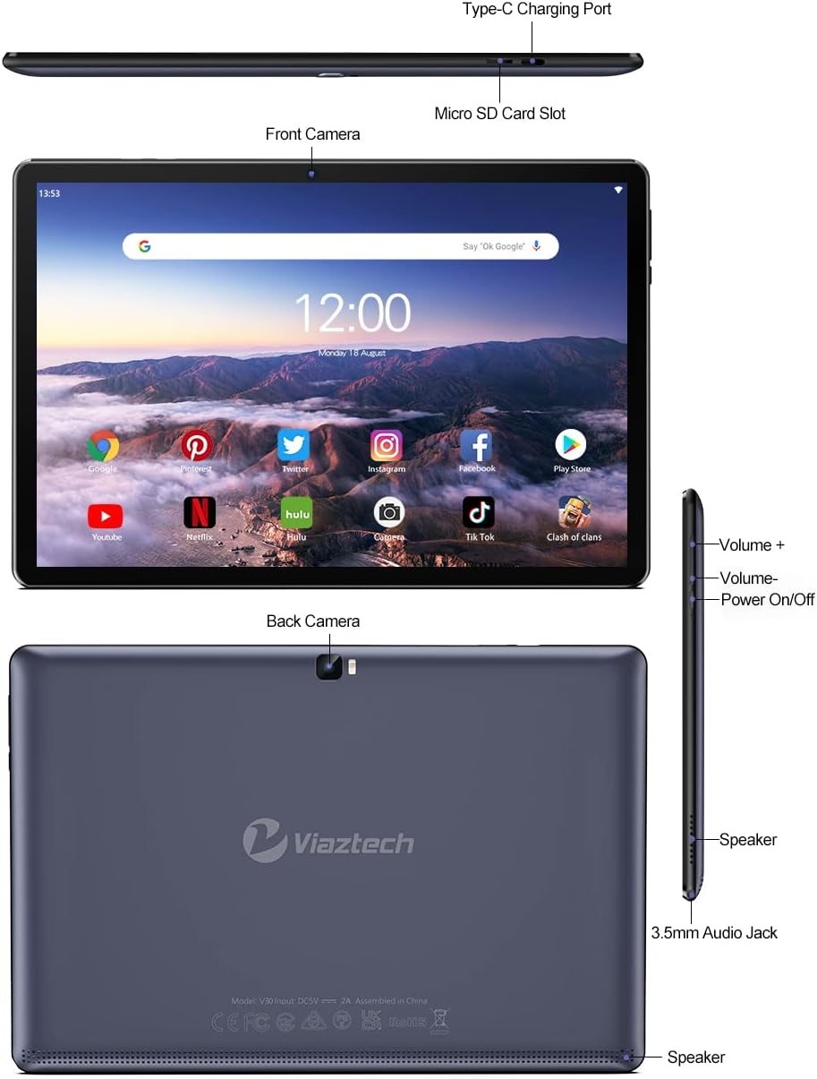 Android 11 Tablet 10 inch 3GB + 32GB IPS Touch Screen P30751