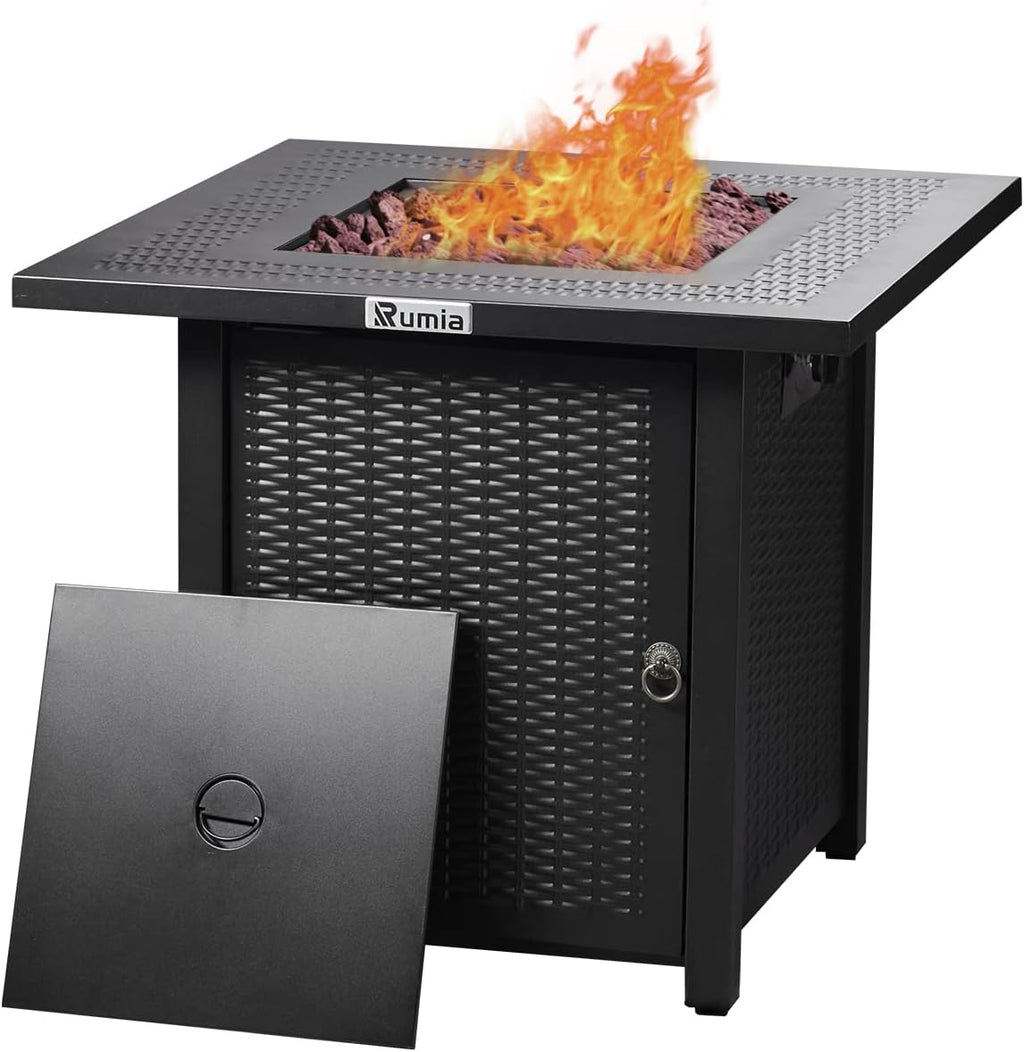 Propane Fire Pit Table with Lid B669987