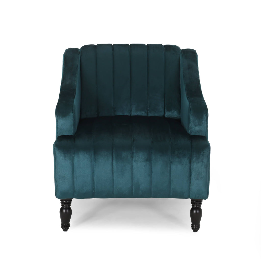 Teal Velvet Club Chair B622031