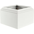 8 in. Aluminum Natchez Capital and Base with Textured Brown Finish P828584