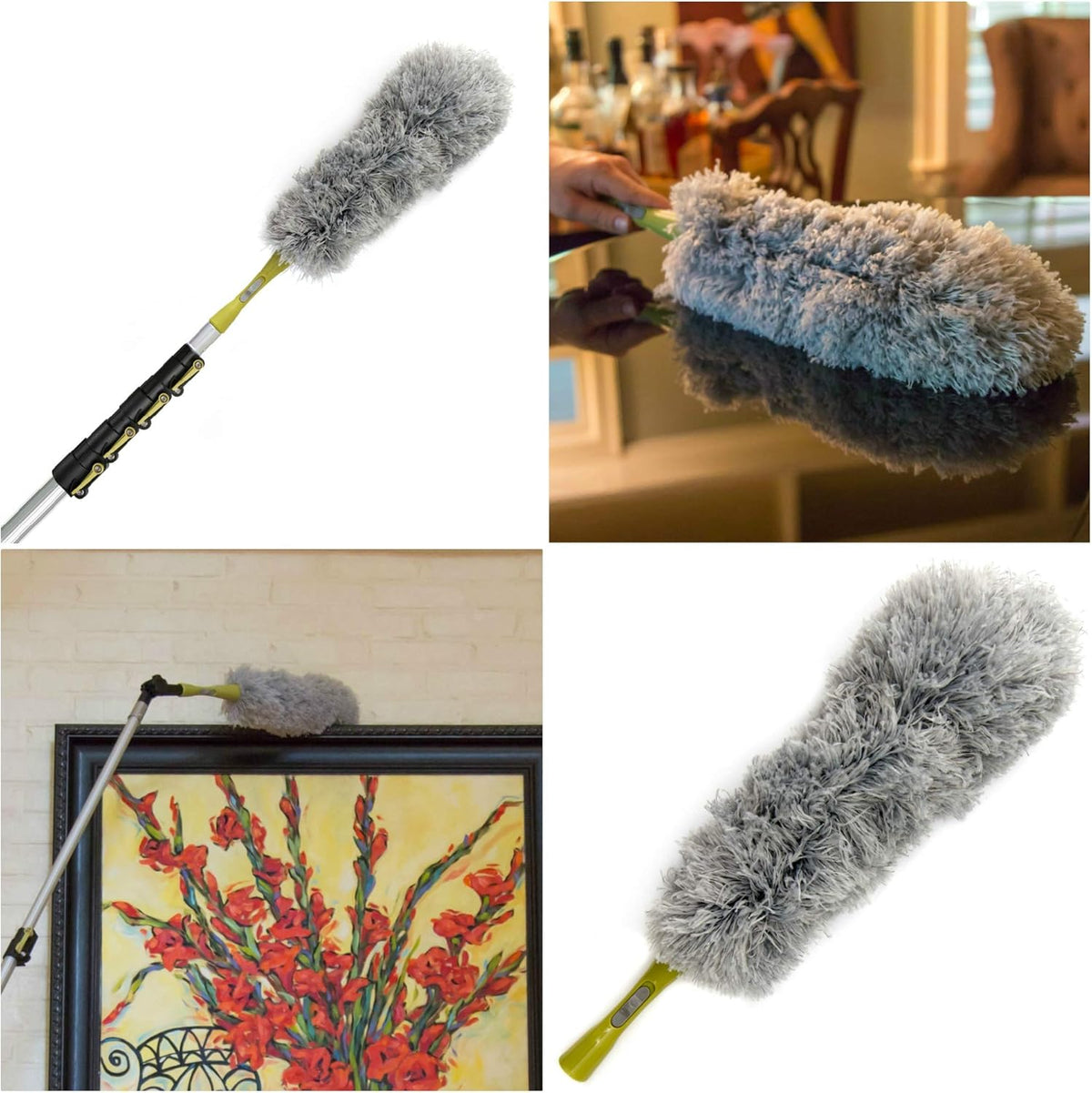 Microfiber Feather Duster with Telescopic Pole, Pack of 2 O57011